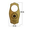 thumbnail image 5 of Signs ByLITA Princess Asleep Door Hanger - Black Gold, 4" x 8", 5 of 5