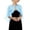 Blue, variant on HNMKIU Elegant Chiffon Bridal Wrap Shawl Lightweight Summer Evening Cape for Casual Wear Modern Accessory Blue,One Size
