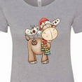 thumbnail image 4 of Inktastic Christmas Molly Moose Women's T-Shirt, 4 of 5