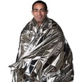 thumbnail image 2 of Emergency Blanket Thermal First Aid Survival Silver Foil Waterproof Rescue, 2 of 6