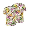 thumbnail image 3 of Daiia Butterflies2 Mens Baseball Jersey Button Down Shirts Short Sleeve Sports Uniforms-X-Large, 3 of 9