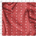 thumbnail image 4 of Soimoi Orange Poly Georgette Fabric Heart & Dots Printed Fabric 1 Yard 52 Inch Wide, 4 of 5