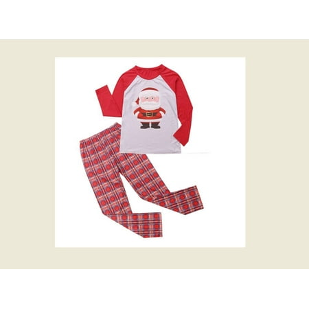 

Carolilly Xmas Family Matching Christmas Pajamas Set Women Baby Kids Sleepwear Nightwear