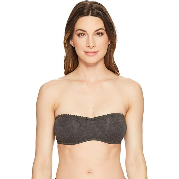 Skarlett Blue Women's Black Undressed Bandeau Bra, US 30DD