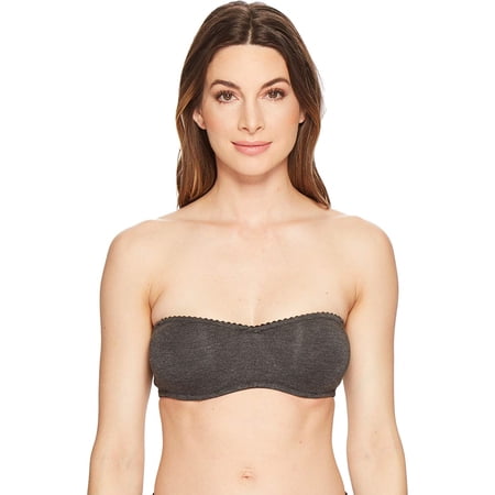 Skarlett Blue Women's Black Undressed Bandeau Bra, US 32DD
