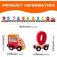 thumbnail image 6 of Compatible with Major Brands Train Set Tracks，11 PCS Wooden Train Set Magnetic Wooden Number Train Set Includes 1 Engine Car, Montessori Toys for 2,3,4 Years Old Toddlers Boys and Girls, 6 of 6