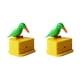 thumbnail image 3 of Yuarrent Caja de palillos de para pájaros, 1 Uds., dispensador automático de palillos de dientes, soporte para palillos de dientes, caja de pájaro verde espalda amarilla 2piezas Yuarrent CBP056321, 3 of 5