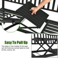 thumbnail image 6 of Costway Patio Garden Bench Steel Frame Adjustable Center Table Outdoor Porch Loveseats, 6 of 10