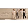 thumbnail image 4 of Cuteduck Women's Versatile Stretchy Waist Slacks for Women, Casual Straight Leg Pants with Slant Pockets S-2XL, 4 of 7