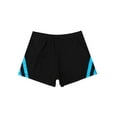 thumbnail image 4 of TiaoBug Kids Boys Shorts Athletic Sports Gymnastics Yoga Workout Tumbling Practice Activewear Biker Shorts Blue Green 12, 4 of 5