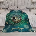 thumbnail image 5 of Yibo Blanket Gifts Rectangular Flannel Zodiac Blanket Cozy Blankets Gift for Boys Girls Teen Women Men Tarot Cards Lovers Birthday Anniversary Festival, 5 of 8
