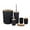 Black, variant on Vikakiooze Promotion on Sale! 6 Piece Bathroom Accessory Set With Soap Dispenser Pump, Toothbrush Holder, Toilet Brush, Trash Can,Tumbler And Soap Dish