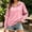B_ Pink, variant on Women Half Zip Drawstring Hooded Henley Sweatshirt, Side Slit Hem, Drop Shoulder, Long Sleeve, Top For Coastal Strolls Wine XXL