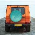 thumbnail image 6 of Goofa Teal Turquoise1 Pattern Universal Tire Cover for Jeep, SUV, Truck, and Trailer – Waterproof, UV-Resistant,Easy to Install, Fits 14"-17" Tires-16 inch, 6 of 6