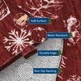 thumbnail image 5 of FairOnly 8'x10'Christmas Festive Area Rug for Living Room-Winter Fairy Tale Ultra-Thin Machine Washable Non Slip Floor Rug for Kitchen Bedroom,Red White, 5 of 7
