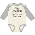 thumbnail image 3 of Inktastic My Grandma Loves Me Heart Grandchild Boys or Girls Long Sleeve Baby Bodysuit, 3 of 5