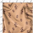 thumbnail image 2 of Soimoi Velvet Orange Fabric By the Yard - 54 Inch Wide - Florals, Leaves Print Fabric - Elegant & Beautiful Patterns for Fashion and Home Decor Printed Fabric, 2 of 6