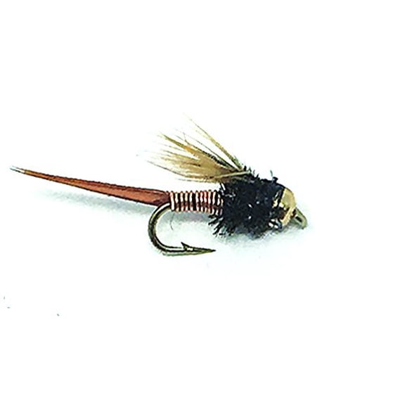Creative Angler Gold Bead Head Copper John Fly Fishing Flies. 1 Dozen Flies (18)