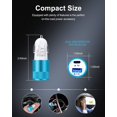 thumbnail image 4 of UTAH-USB C Car Charger Fast Charging, 30W Dual USB Type C Lighter Adapter Cigarette Socket Power Quick Charge Block USBC Cargador Carro Blue LED Light Plug Base Boxed for iPhone, Samsung Galaxy, LG,, 4 of 4