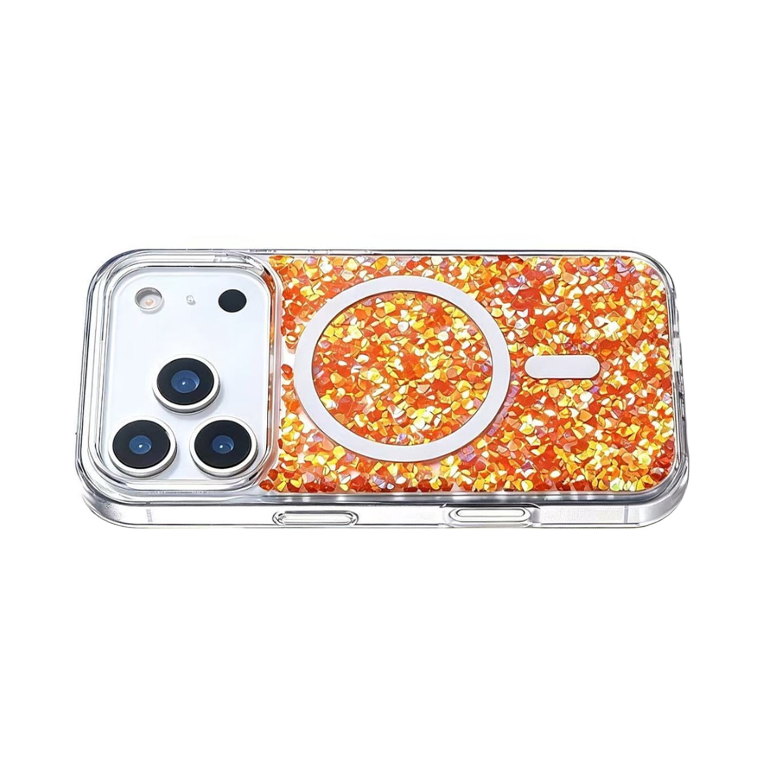 Magsafe Glitter Case for iPhone 17 Pro - Orange