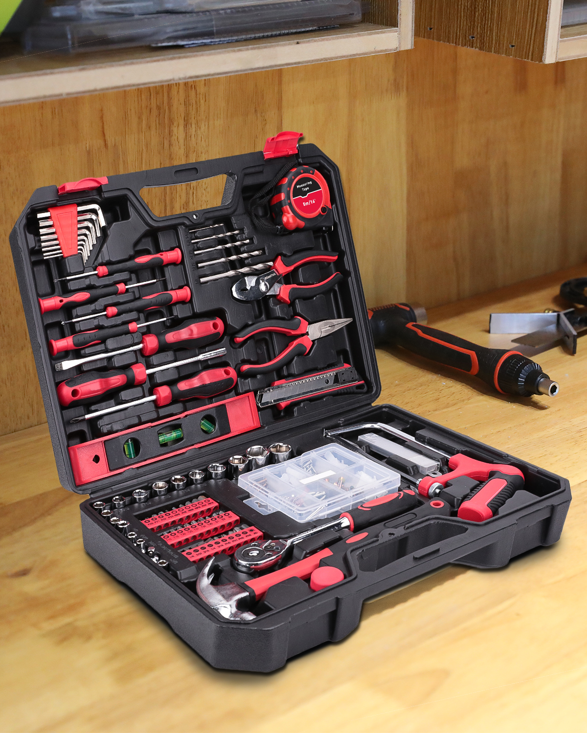 TOPHDY 226-Piece General Mechanic Tool Kit photo 7