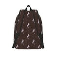 thumbnail image 2 of Lsque Leopard Print Pattern Canvas Daypack, Durable Backpack, High-quality Versatile Backpack,Vintage Compact Backpack-Medium, 2 of 6