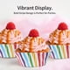 thumbnail image 2 of Revestimientos para cupcakes estándar con forro de papel de aluminio a rayas, tazas multicolor para hornear, taza de molino de viento arcoíris, 200 unidades WD.WDQZL Hogar, 2 of 3