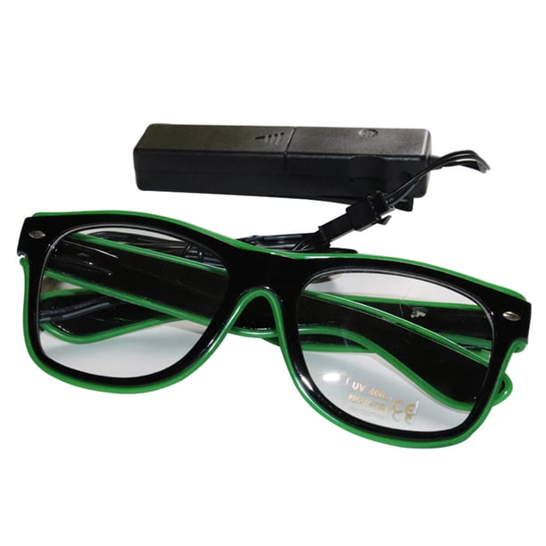YJ001 Voice-control LED Glasses 10 Colors Optional Light Up El Wire Neon Rave Glasses Twinkle Glowing Party Holiday Bar Decorative Glasses