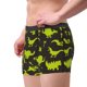 thumbnail image 2 of Balery Cute Cartoon Dinosaurs Green Silhouette Calzoncillos bóxer para hombre, ropa interior de algodón suave y transpirable con cinturilla de nailon-Medium, 2 of 5