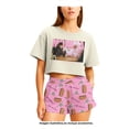 thumbnail image 4 of Pijama Friends para Mujer, Cuello Redondo Manga Corta con Short Multicolor Talla G 2 Piezas, 4 of 4