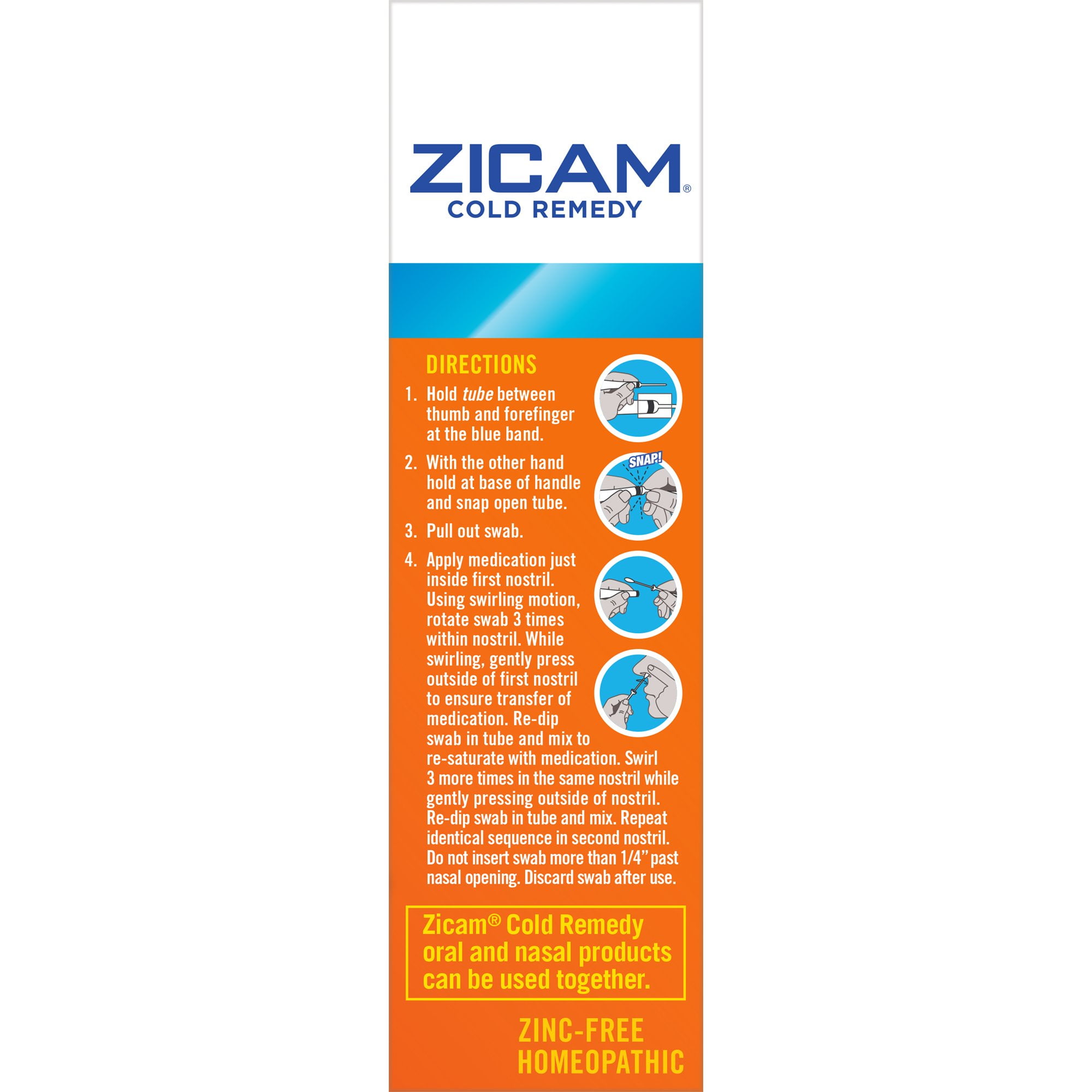 Buy Zicam Cold Remedy Nasal Swabs Plus MultiSymptom Relief 20 ea