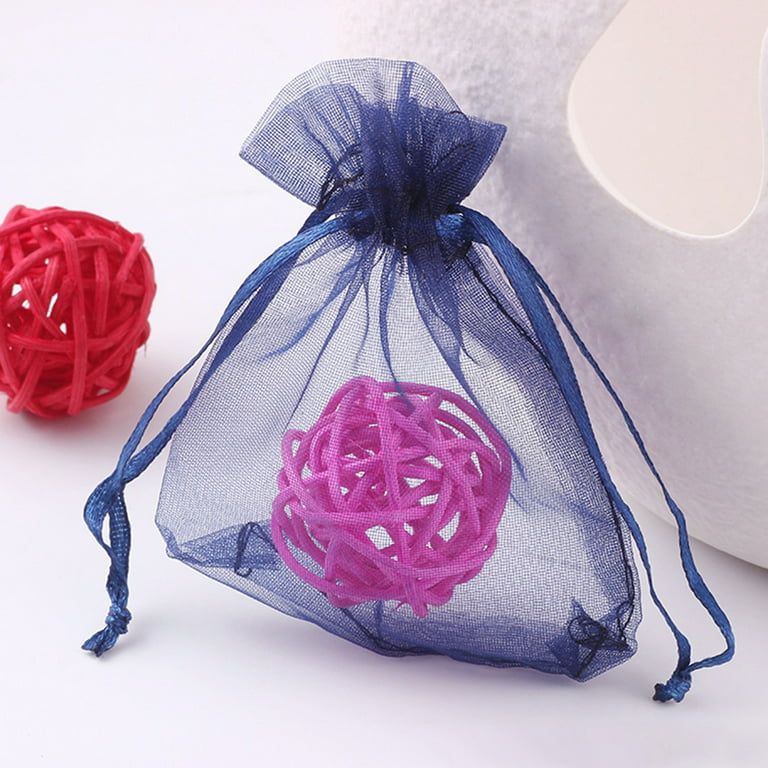 Gadpiparty 100pcs Jewelry Gift Bags Jewelry Pouch Small Bags  for Jewelry Gift Bag Small Organza Storage Bag Party Goodies Bags Colorful  Organza Bags Drawstring Jewelry Bag Purple Fabric : Health 