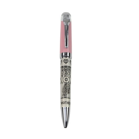 Worlds Best Mom Heavy Weight Metal Ball Point Pen Box/Quality Ballpoint Gift (Best Rollerball Pen In The World)
