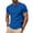 Blue, variant on Pitauce Mens Solid Short Sleeve Basic T-Shirts Crew Neck Loose Pullover Tops Summer Casual Tee Shirts for Gym Workout Athletic