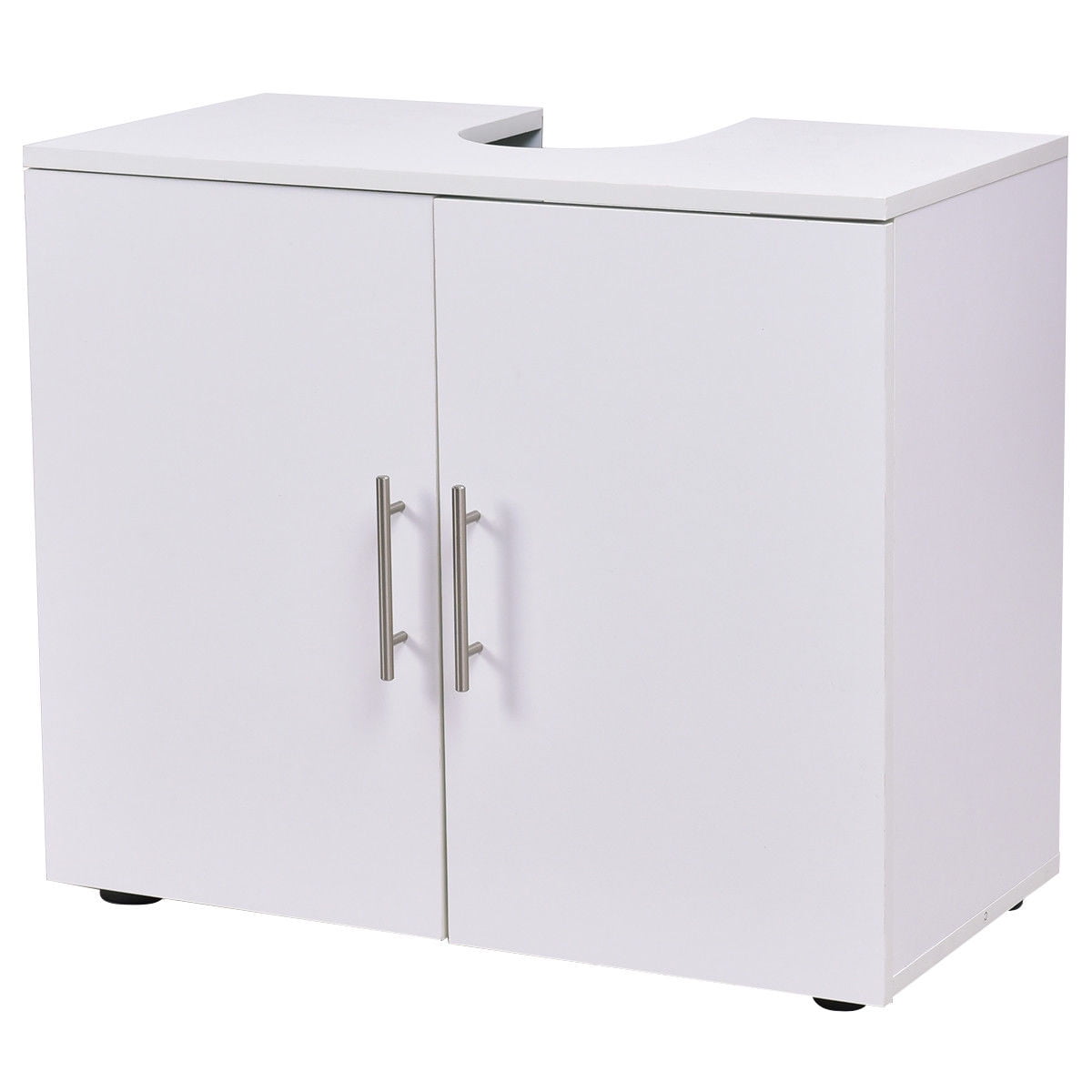 Goplus Non Pedestal Under Sink Bathroom Storage Vanity Cabinet Space Saver Organizer - Walmart ...