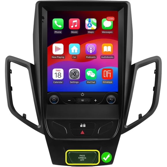 Radio para auto Ossuret 10.4" Android 14 con CarPlay inalámbrico y GPS