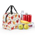 thumbnail image 5 of Honeii Flower Chicken Print Lunch Bag Women, Lunch Box Lunch Bag for Women Adult Men, Small Leakproof Cute Lunch Tote Large Capacity Reusable, 5 of 8