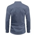 thumbnail image 4 of AZoiNM Men's Printed Long Sleeve Casual Shirt Button Down Collar Thin Comfort Fit, 4 of 10