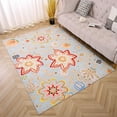 thumbnail image 4 of Lochas Soft Floral Print Boho Retro Rug Fluffy Carpet Vintage Area Rugs for Bedroom Indoor Living Room Home Decor, 5'x7', Blue, 4 of 7
