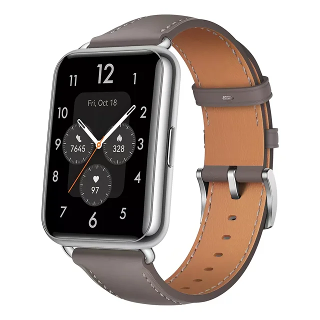 Huawei Watch Fit 2 display de 1.74" con correa de piel - color nebula gray