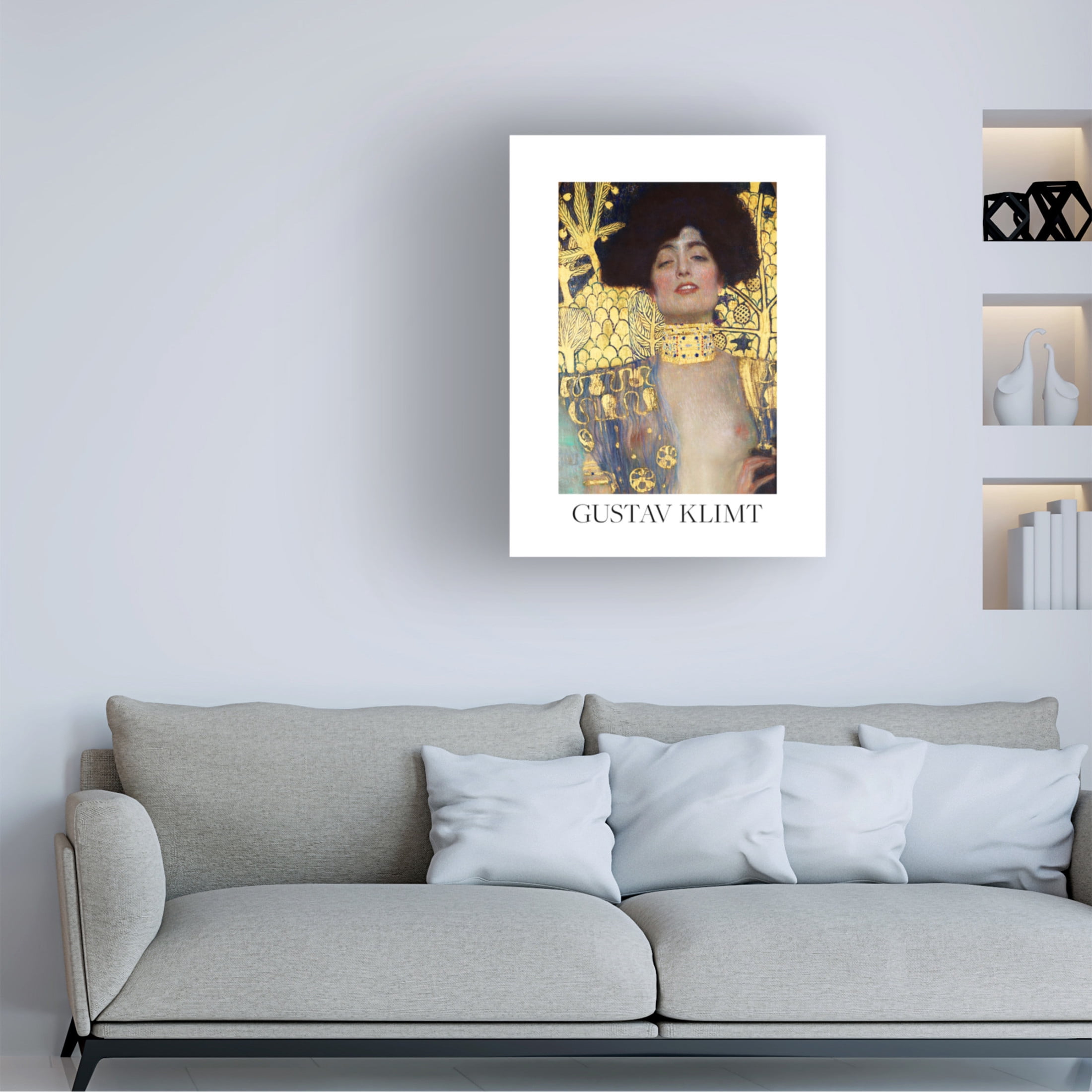 Canvas Wall Art - Pictufy 'Judith And The Head Of Holofernes 1901 Poster' Wall Art for Living Room, Bedroom, or Office D?cor by Trademark Fine Art - 18 x 24 Inches