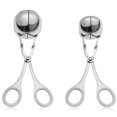 thumbnail image 2 of Stainless Steel Meat Baller 2 PCS None-Stick Meatball Maker Meatball Scoop, 2 of 2