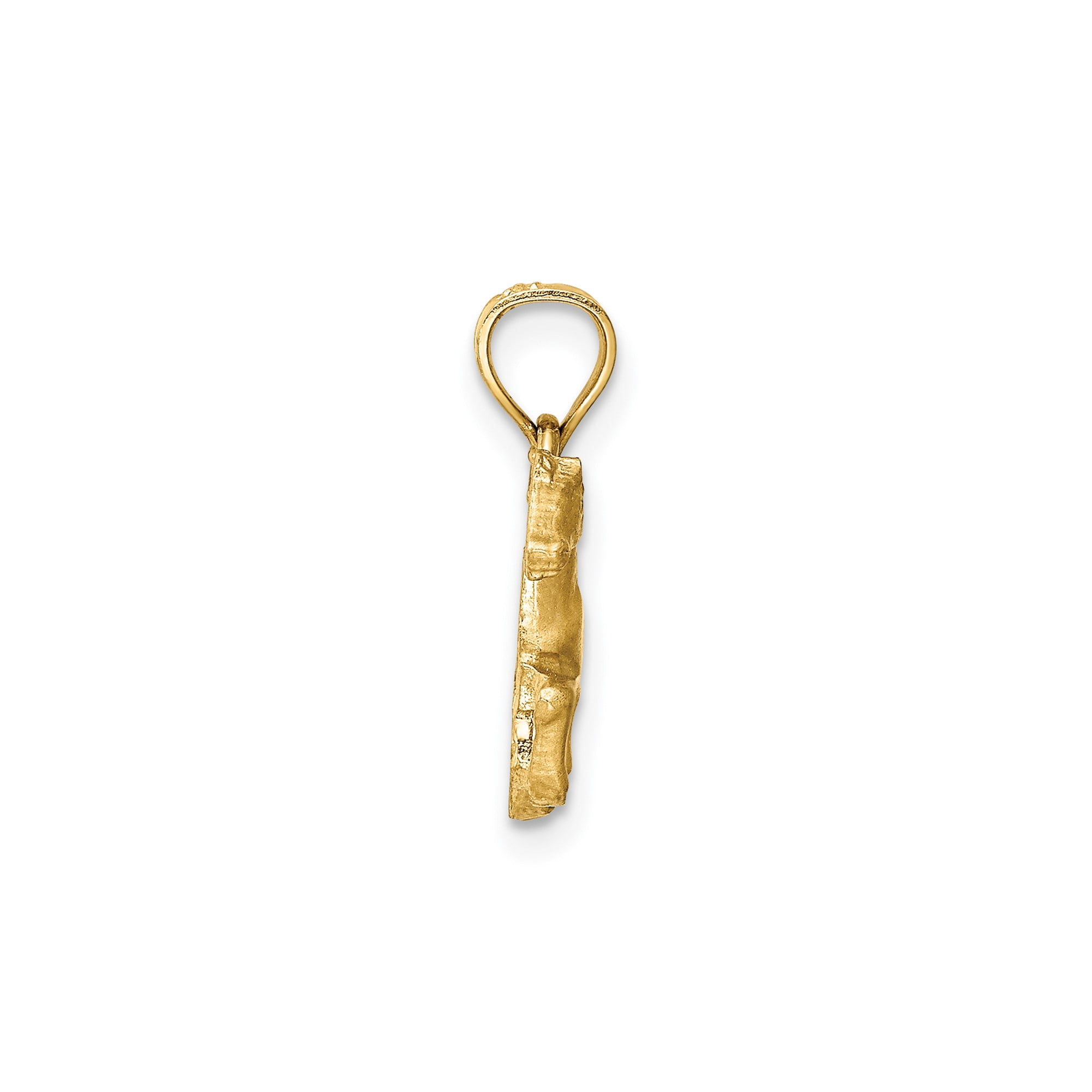 14k Yellow Gold Running Horse Pendant for Women or Unisex Wear, Equestrian Animal Charm Symbolizing Freedom Strength and Grace, Rustic Nature-Inspired Western Jewelry