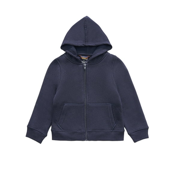 Smith's American Boys' Fleece Zip Hoodie Color: navy Size: 4 - 5