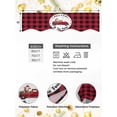 thumbnail image 4 of Christmas Mantel Scarf Fireplace Decorations for Living Room, Red Black Plaid Xmas Truck Gnomes Snowflake Fireplace Mantel Scarf Cover Runner for Halloween/Thanksgiving/Christmas Decor 90"x17", 4 of 6