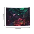 thumbnail image 6 of Kdxio Red And Green Carnation Wall Hanging Tapestries Banner For Bedroom College Dorm Home Living Room Party Decor 29X37 In, 6 of 8