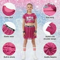 thumbnail image 4 of LOLANTA Girls Sequins Dance Outfits Sparkly Jazz Latin Hip Hop Clothes Crop Top with Skirt 5-12 Years, 4 of 6