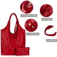 thumbnail image 4 of West Slouchy Hobo Bags for Women Soft Designer Shoulder Purses Ladies Top Handle Handbag, 4 of 6