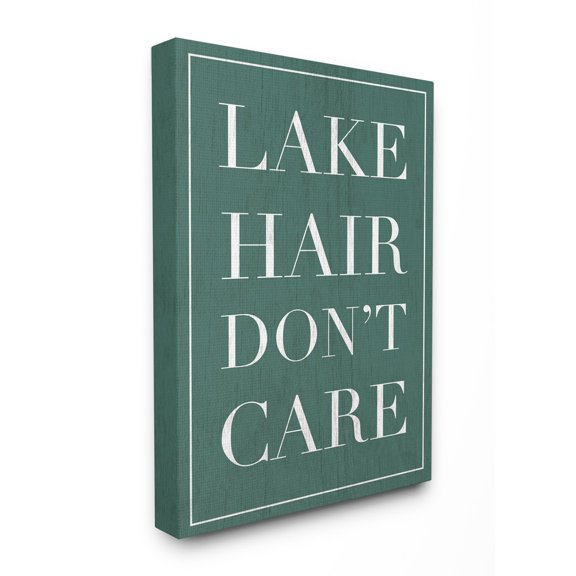 The Stupell Home Decor Collection Lake Hair Dont Care Canvas Wall Art