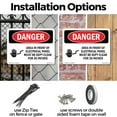 thumbnail image 3 of Electrical Panel Keep Clear OSHA Danger Rigid Plastic Sign 18 Inch x 12 Inch - 5 Pack, 3 of 8